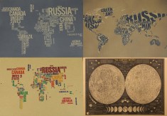 Декоративные карты Мира