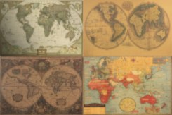 Ретро карты Мира