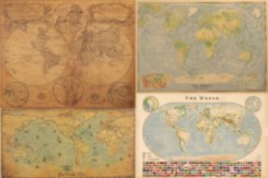 Старинные карты Мира