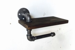 Держатель для туалетной бумаги с полкой №2